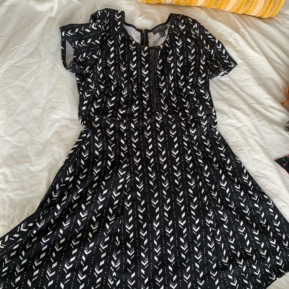 Forever 21 black sexy scuba dress XL